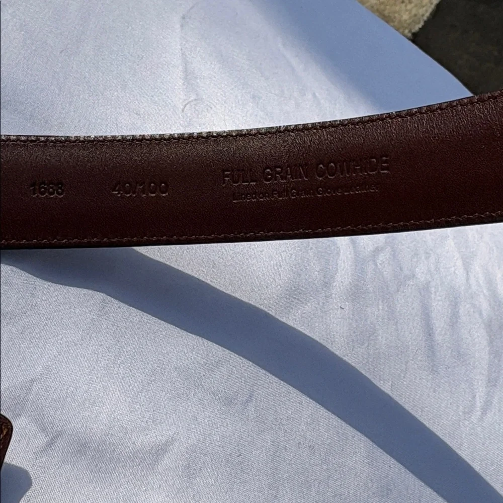 Unbranded Brown Full Grain Cowhide Leather belt Size 40